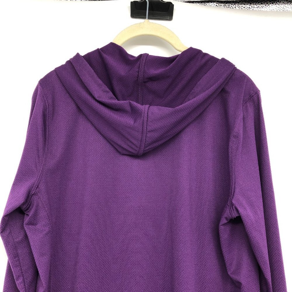 Hyba  Purple lightweight athletic zip hoodie size M - Picture 13 of 16